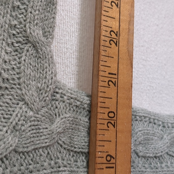 NWT Jantzen Deadstock 1980's Men's Cable Knit Green Crew Neck Sweater Size XL - Picture 9 of 9